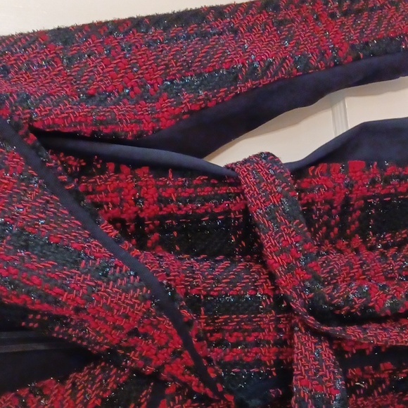 Lane Bryant jacket with belt women's size 18-20 black and red - Picture 3 of 7